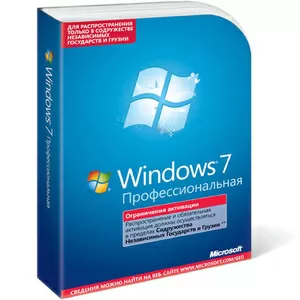 Windows 7 Pro Box Rus 32/64 bit