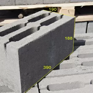 Пескоблок стеновой (четырехпустотный)