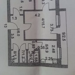 Продам 3х комнатную квартиру