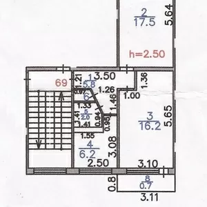 Продаю 2-х комн. квартиру,  13-микр. дом 8. (Автостанция)